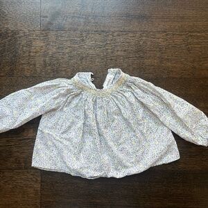 Bonpoint Baby Long Sleeve Floral Top